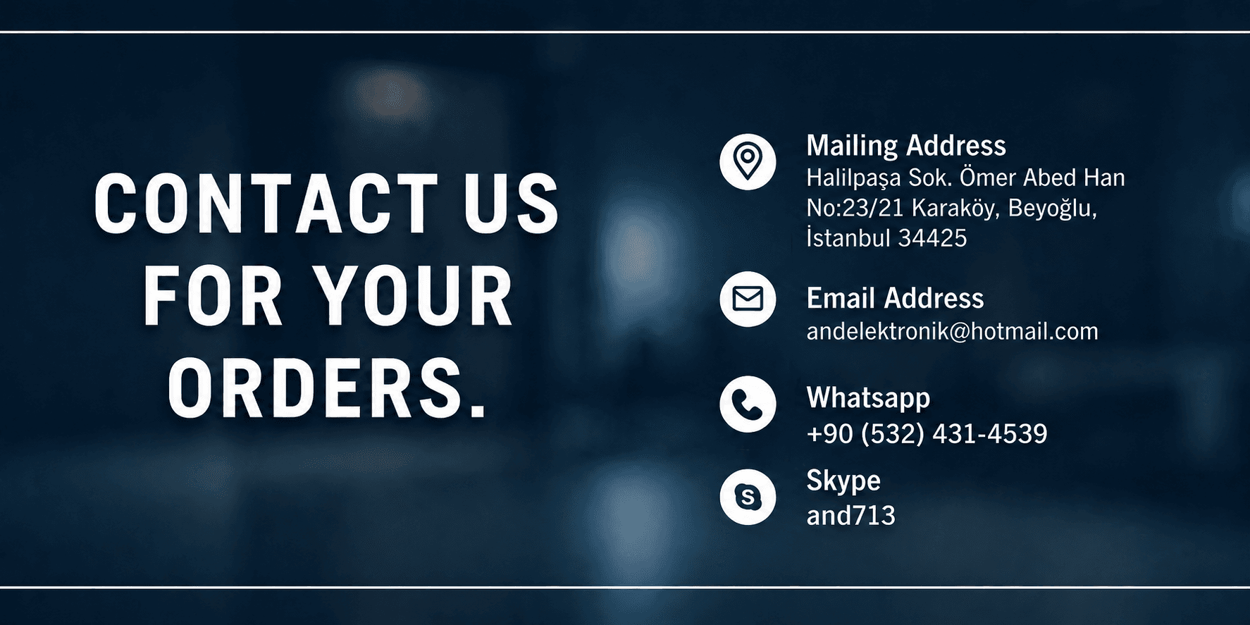 Contact us banner