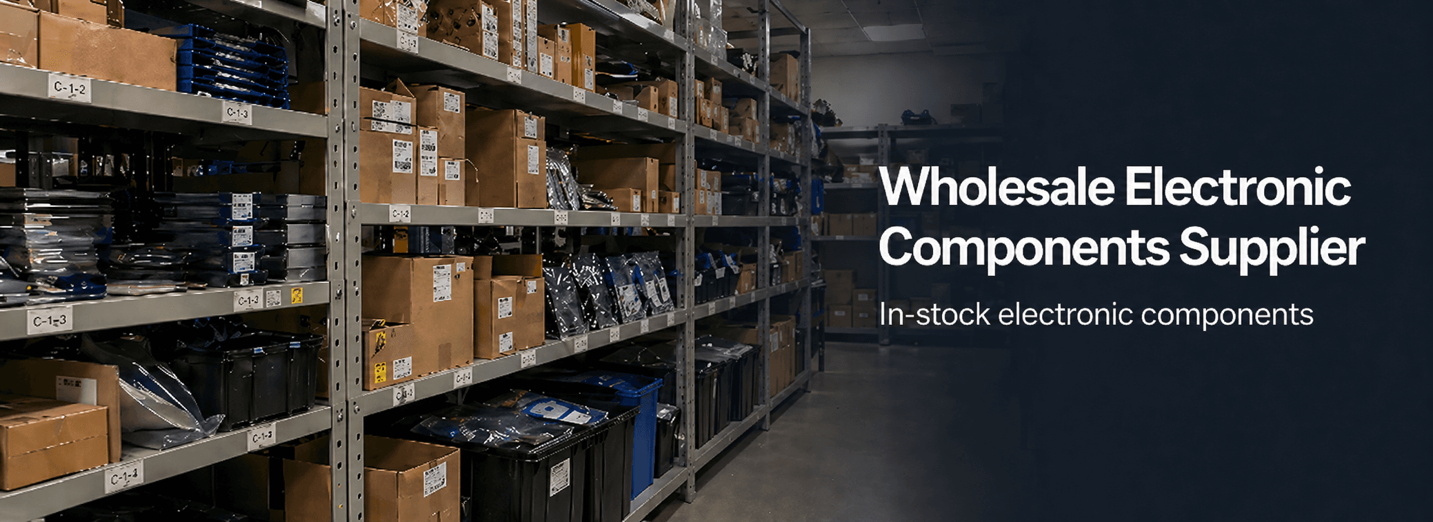 Wholesale electronic components supplier banner