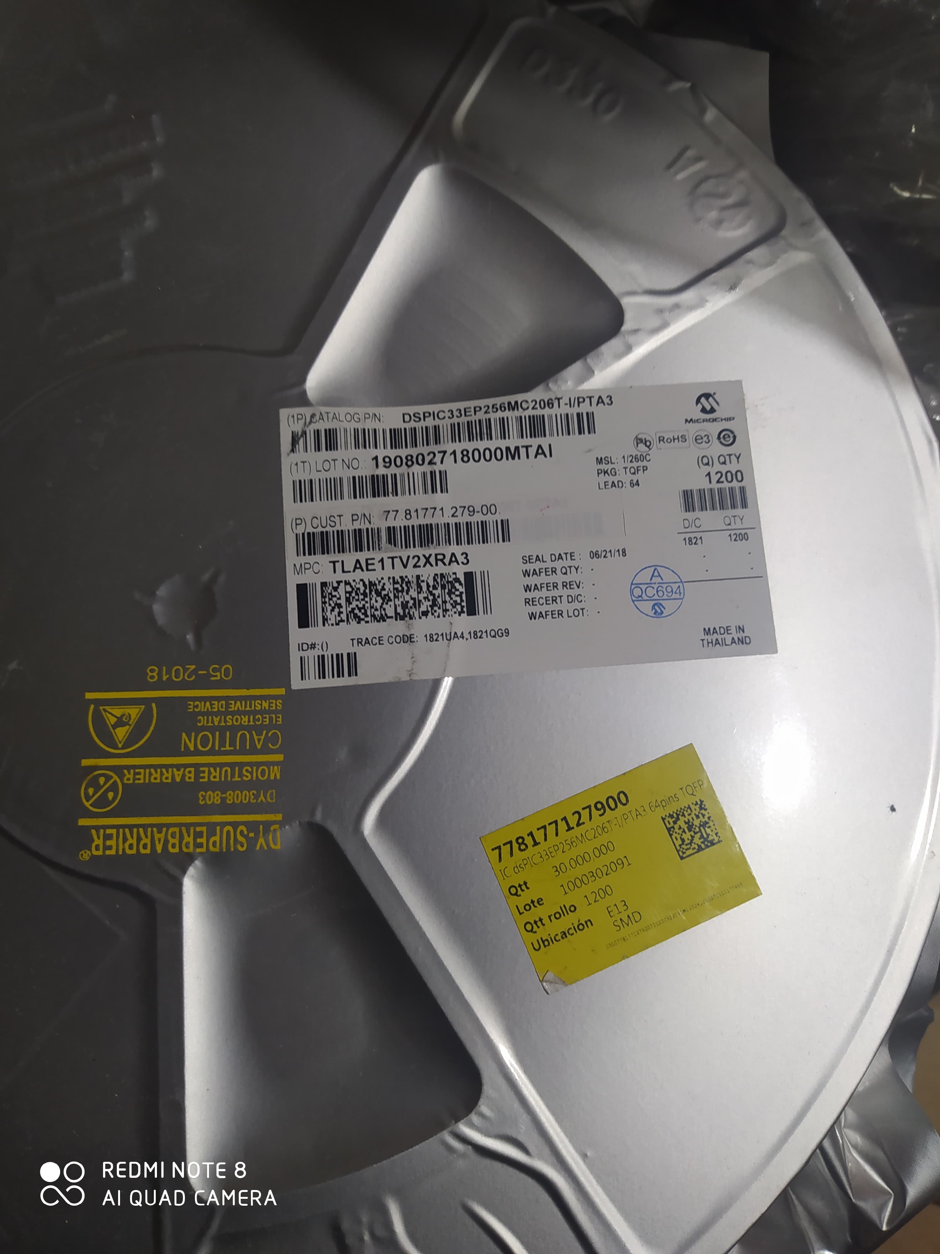 DSPIC33EP256MC206T-I/PT